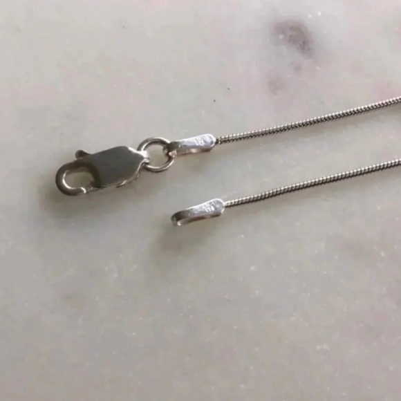 Sterling Silver Lab Created Opal and Cz Necklace - Picture 13 of 16